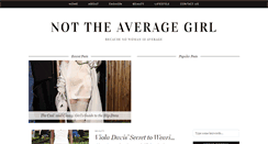 Desktop Screenshot of nottheaveragegirl.com