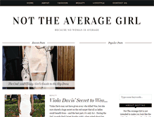 Tablet Screenshot of nottheaveragegirl.com